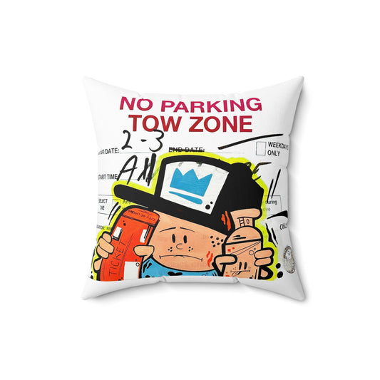 NO PARKING / TOW ZONE PILLOW
